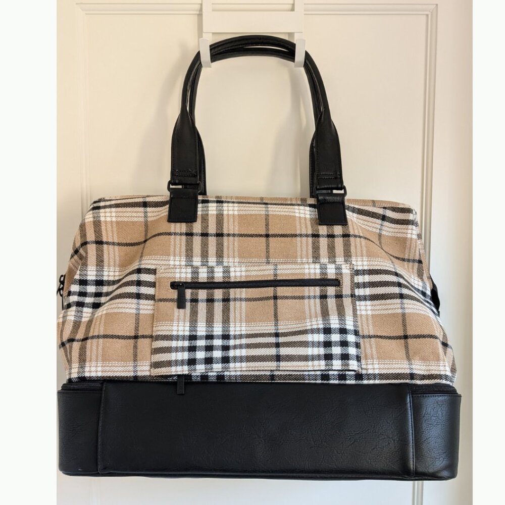 RARE BÉIS The Weekender Bag in Plaid - Limited Edition! Used Once - Like New - Picture 3 of 7